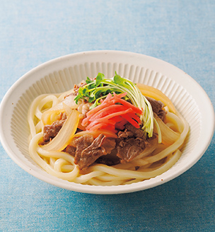 牛丼風ぶっかけうどん