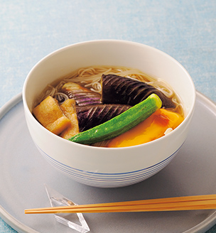 夏野菜のにゅうめん