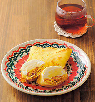 りんごとマスカルポーネのクレープ