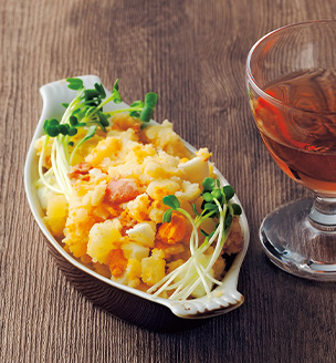 たくあん入りポテトサラダ