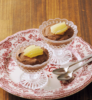 チョコと紅茶のムース