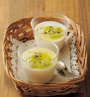 甘酒とキウイのムース