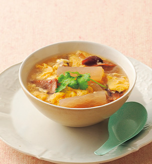 するめと大根の卵スープ