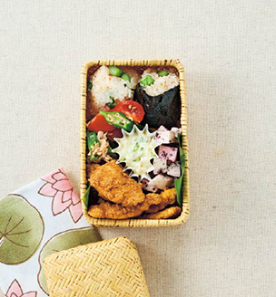 鶏の唐揚げ わさびタルタル添えべんとう