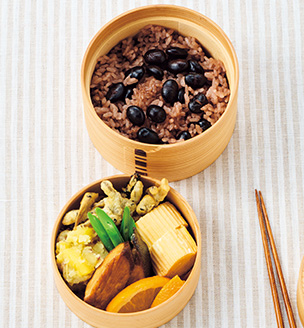 黒豆ごはんのおべんとう