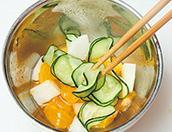 梨と柿の酢の物＆甘酢れんこん